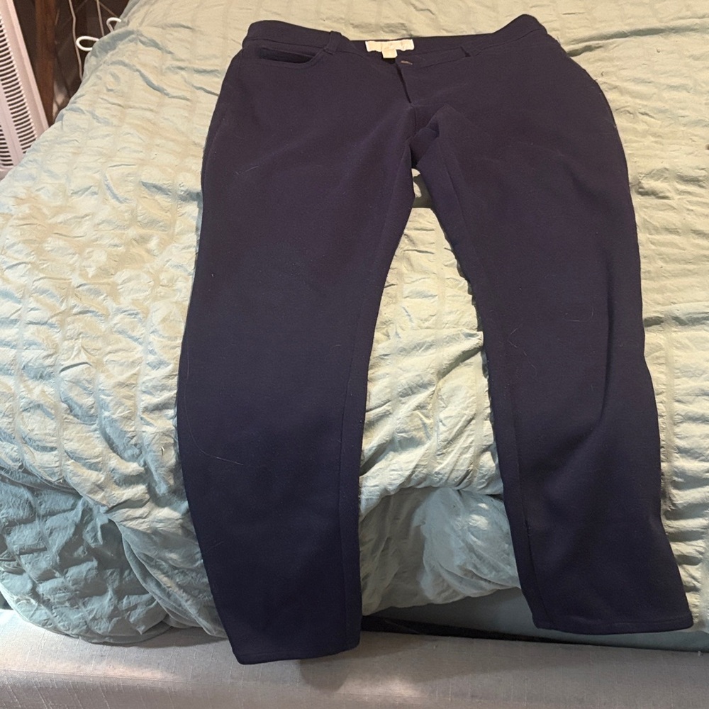 Michael Kors Women's Dark Blue pant - Picture 2 of 3